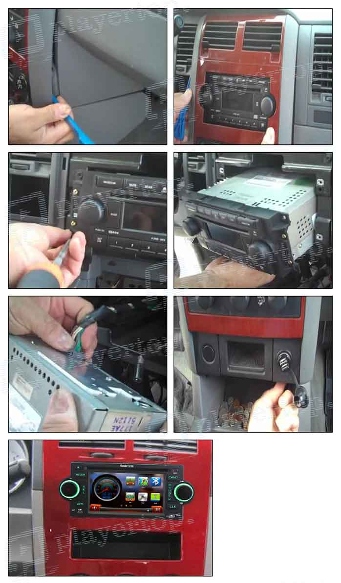 montage autoradio dodge viper 2002 2008